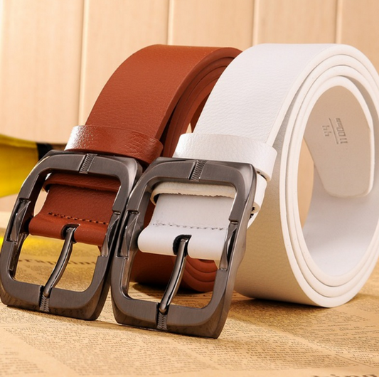 New Brand High Quality Men's Belts Luxury Brand Leather Belt Pin Buckle Black Business Pants Belt Belt Men's Belt
