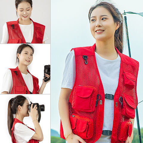 Outdoor Vest For Men And Women Photography With Multiple Pockets