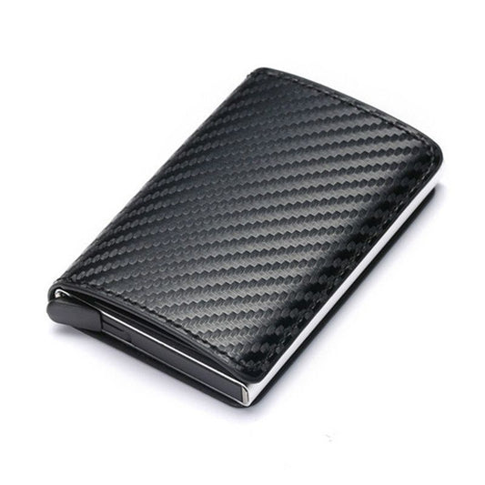 Automatic Eject Card Box Metal Aluminum Alloy Anti-theft Swipe Wallet Card Box Card For Men And Women