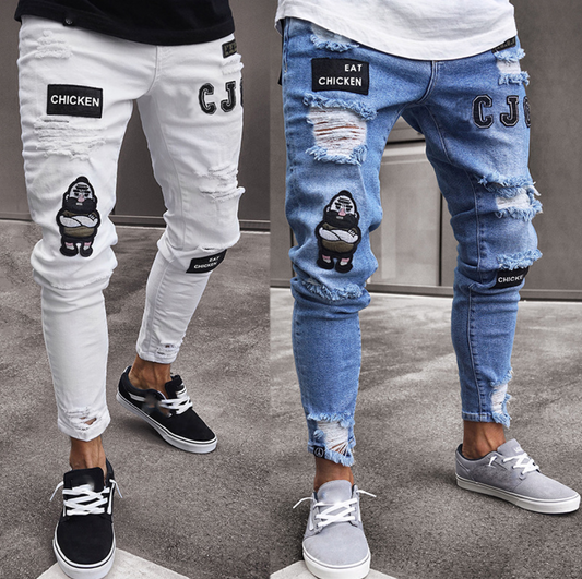 Men's Trendy Ripped Jeans