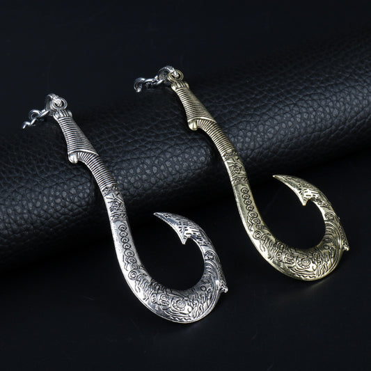 Fish Hook Solid Color Keychain Pendant Accessories