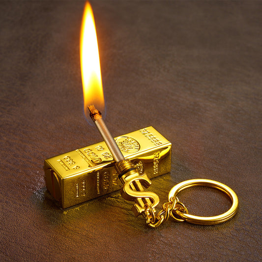 Gold Bar Ten Thousand Matches Kerosene Lighter Multifunctional